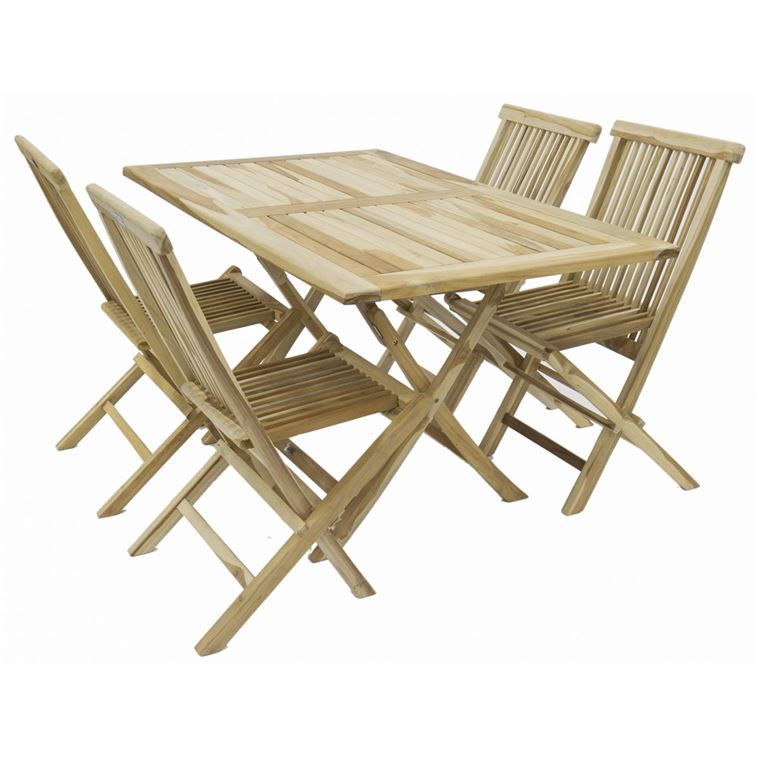 Bistroset L 135 cm B 85 cm H 75 cm 5-teilig