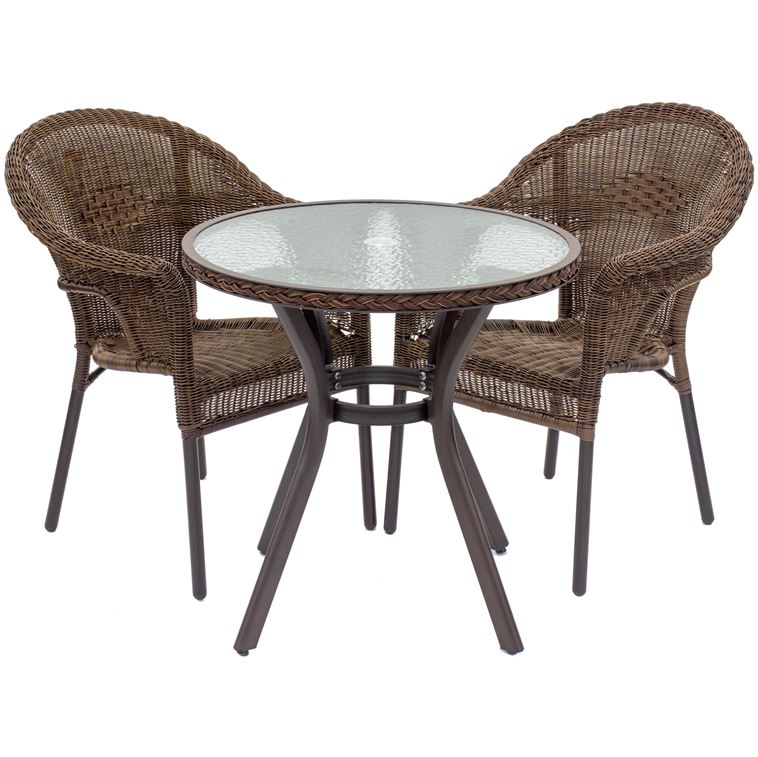 Bistroset Ø 72 cm H 72 cm 3-teilig