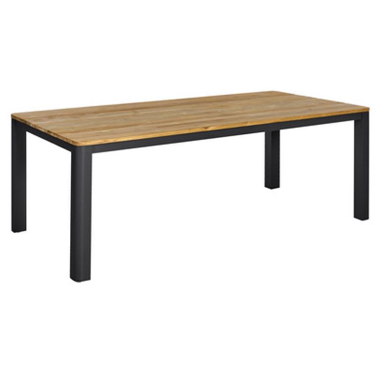 Diningtisch L 240 cm B 100 cm H 76 cm mit Tischplatte aus recyceltem Teakholz