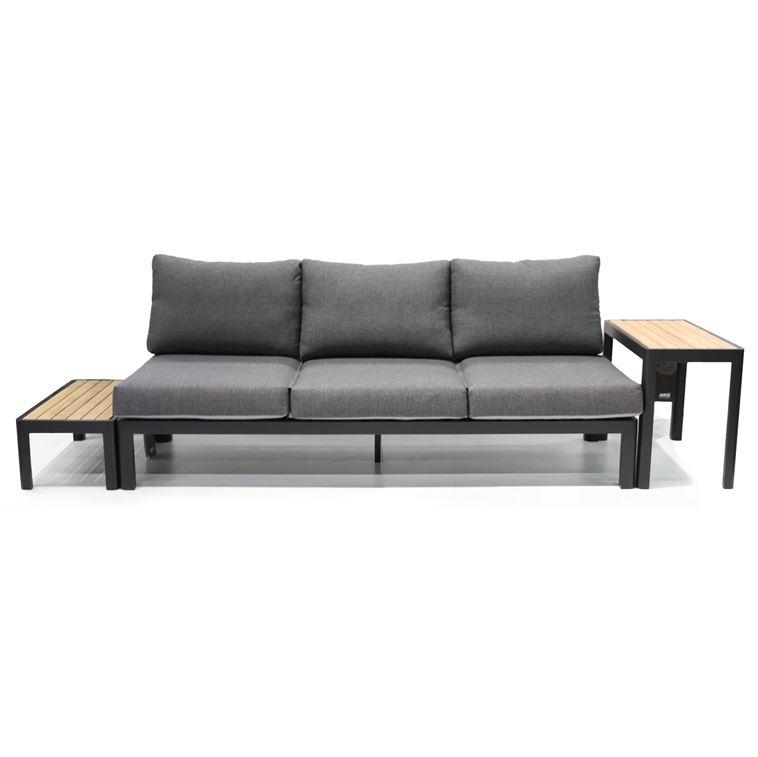 Loungegruppe L 198 cm B 75 cm H 27 cm 6-teilig, inkl. Kissen