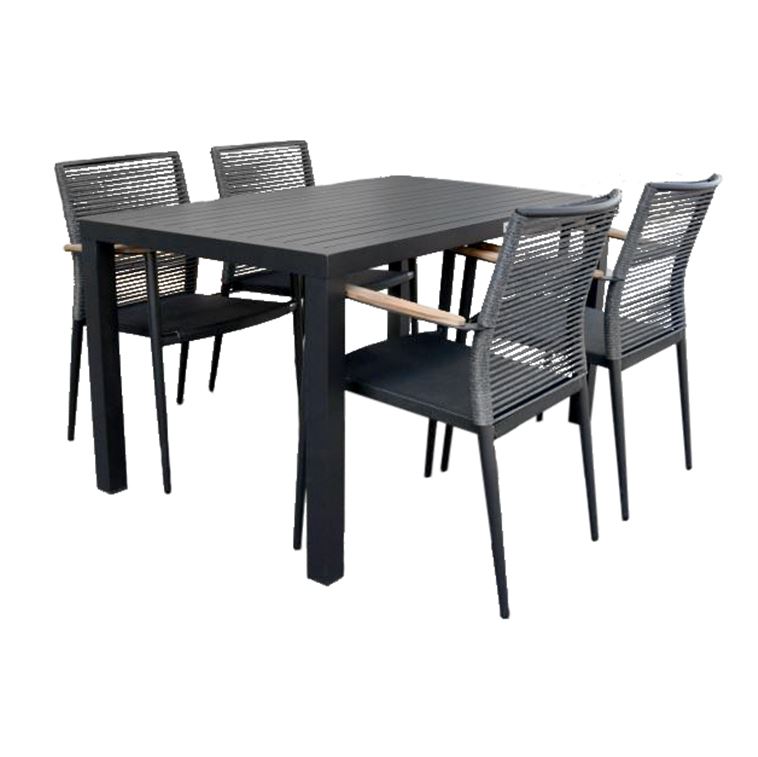 Dininggruppe L 140 cm B 80 cm H 75 cm 5-teilig