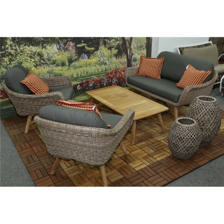 Loungegruppe L 120 cm B 60 cm H 34 cm 4-teilig