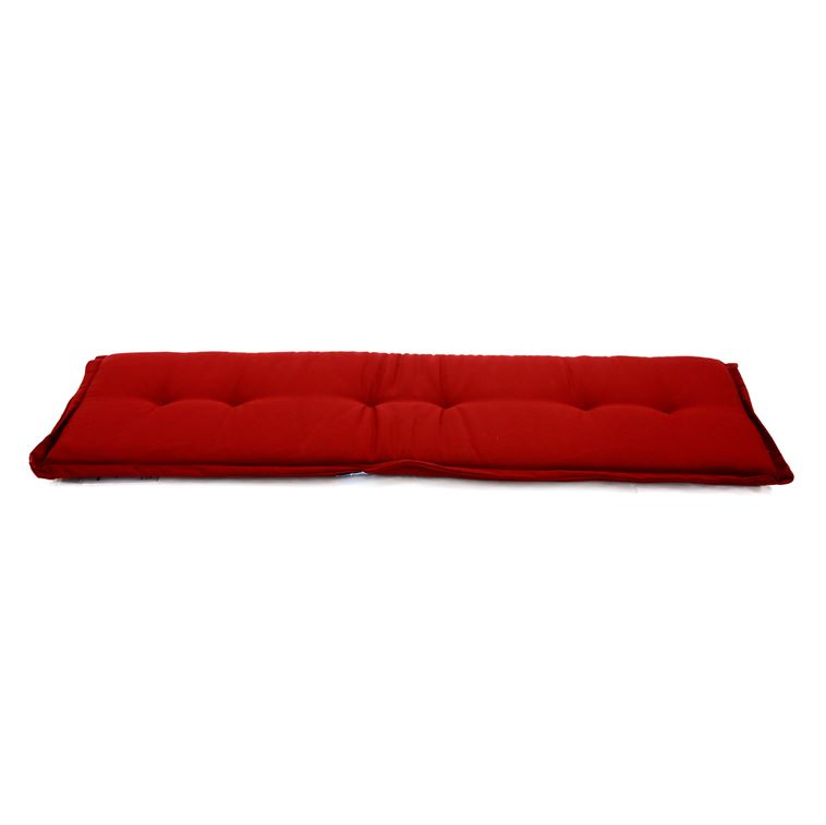 AKS Polsterauflage 3er Sitzbank 150x45x6 cm rot