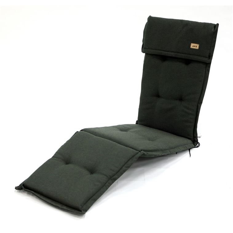 AKS Polsterauflage Deckchair 185x48X6 cm schwarz grau