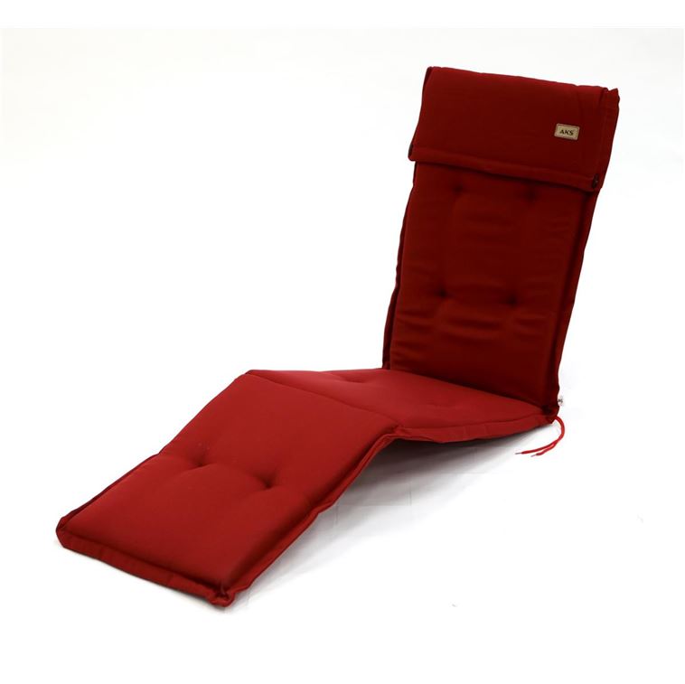 AKS Polsterauflage Deckchair 185x48X6 cm rot