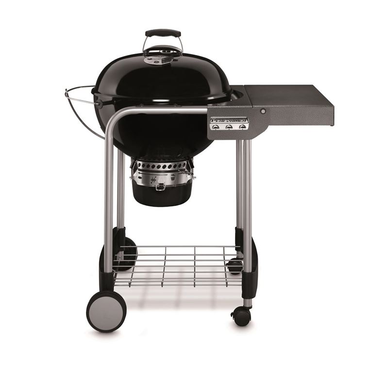 Weber Holzkohlegrill Performer Original GBS 57 cm black mit Seitentisc