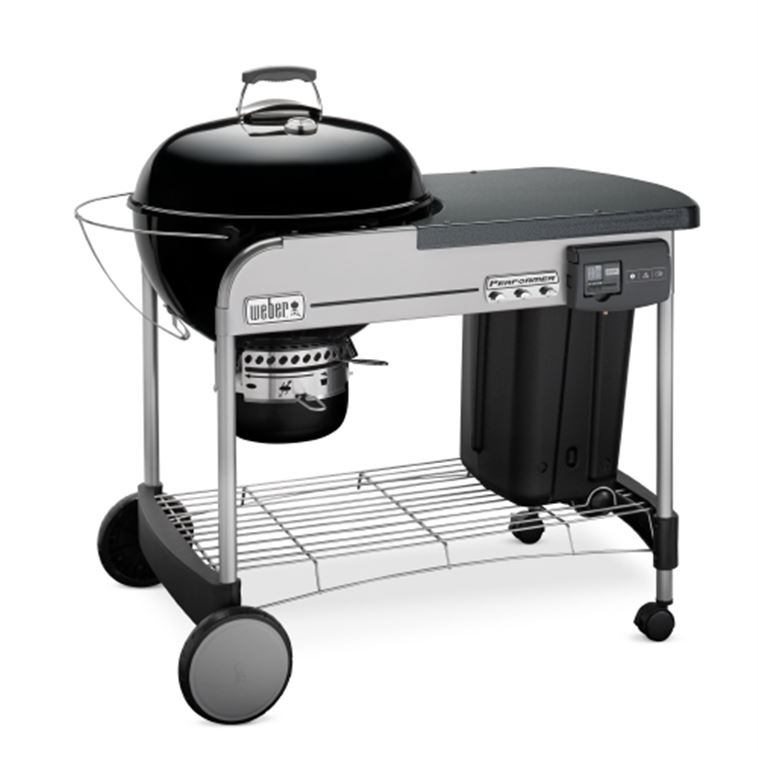 Weber Holzkohlegrill Performer Deluxe GBS Touch-N-Go 57 cm black